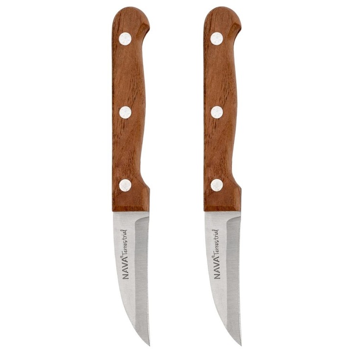 NAVA NV 058 049 Terrestrial hámozókés készlet, 2 db, fa nyéllel