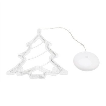 Decoratiune Brad, 8 LED alb cald, 19cm Decoratiune Brad, 8 LED alb cald, 19cm