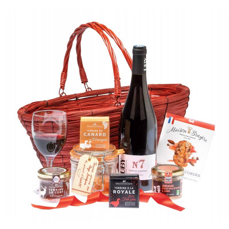 Cos Cadou Gastronomic Echappee Gourmande pentru orice ocazie Ducs de Gascogne 8 produse