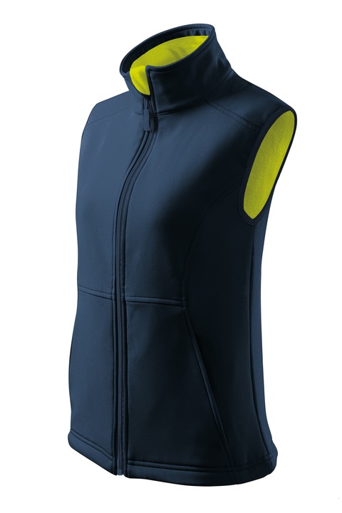 Női softshell mellény kék-L