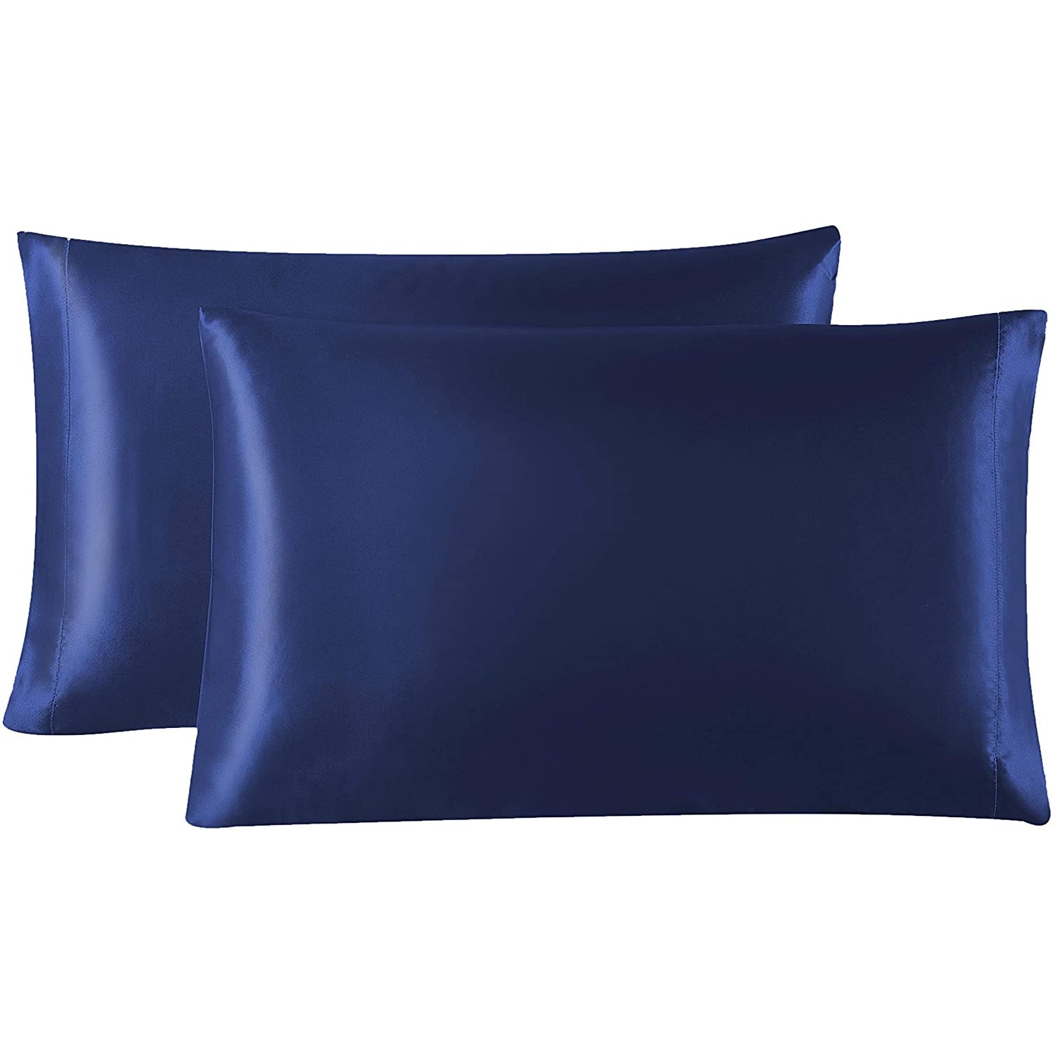 Fata de perna satin pentru ten si par, Casa de Bumbac , set 2 bucati, albastru