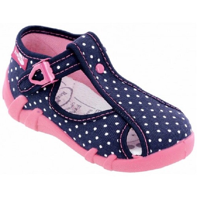 Sandale, Albastru-Roz cu Buline Albe RenBut