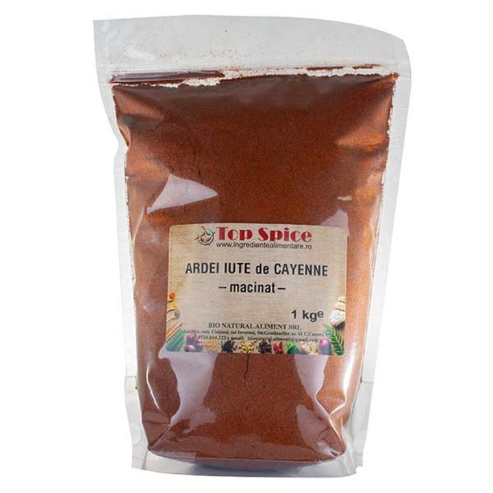 Ardei iute cayenne pudra TOP SPICE, 1Kg