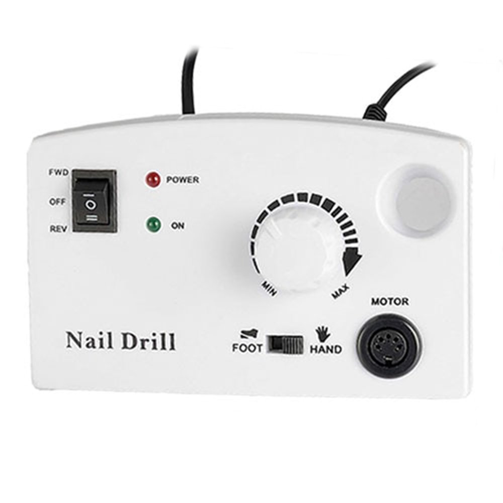 Pila electrica, freza unghii pentru incepatori, STZ, alba, 30.000 rpm, 30 W
