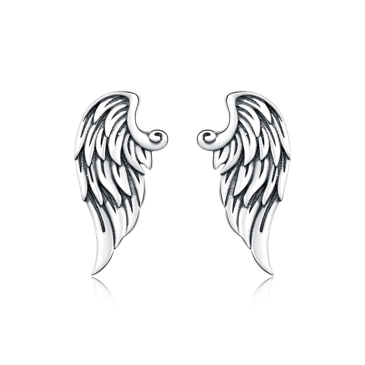 Cercei din argint Retro Wings