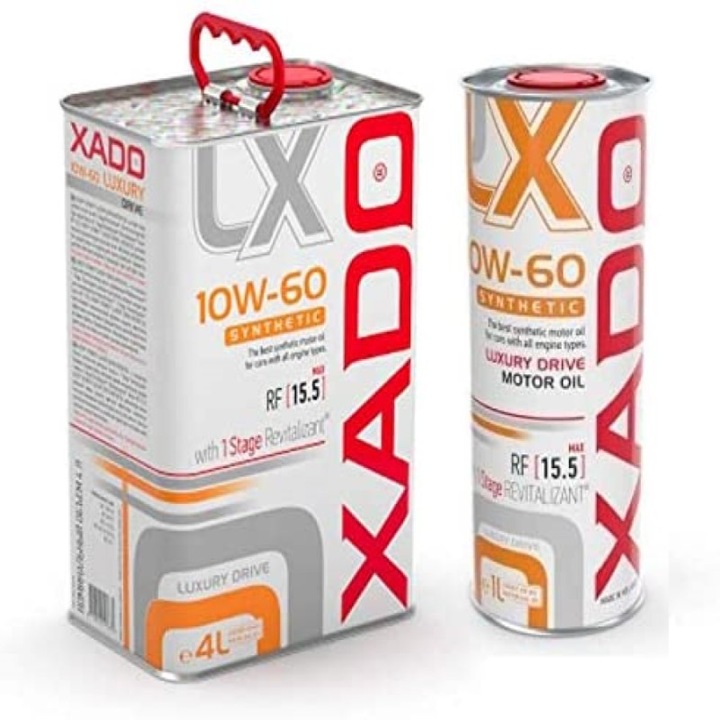 Комплект Моторно масло XADO Luxury Drive, 10W60, 4L+1L