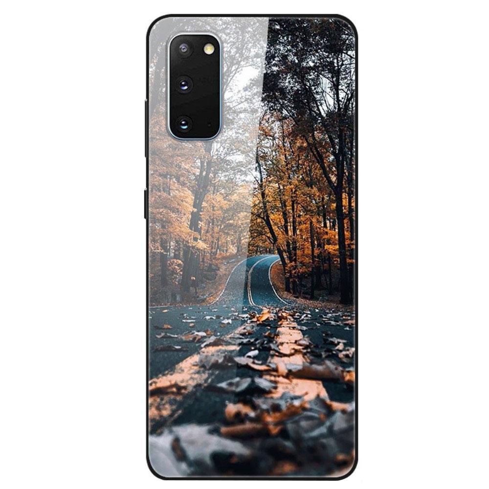 Husa Samsung Galaxy S20 model Glass Autumn Road, Antisoc, TPU Hybrid, Viceversa Multicolor