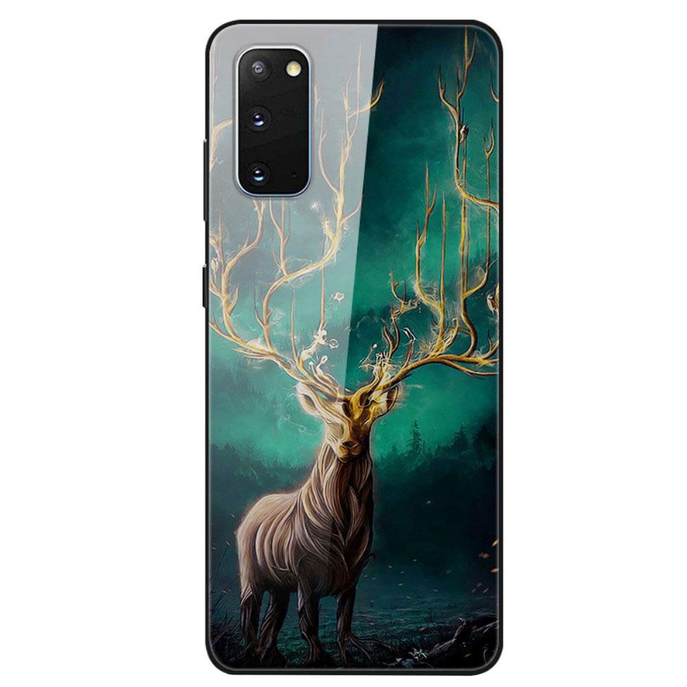 Husa Samsung Galaxy S20 model Glass Mythical Reindeer, Antisoc, TPU Hybrid, Viceversa Multicolor