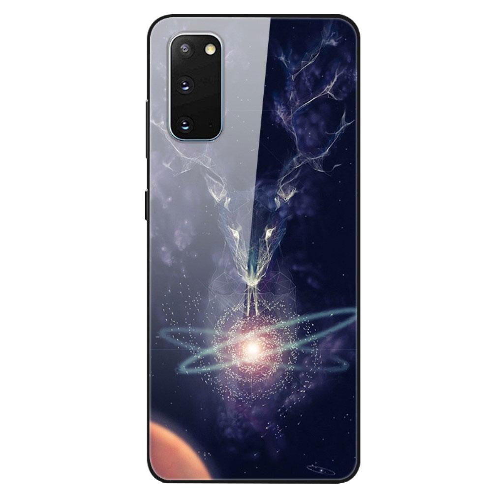 Husa Samsung Galaxy S20 model Glass Atom Constellation, Antisoc, TPU Hybrid, Viceversa Multicolor