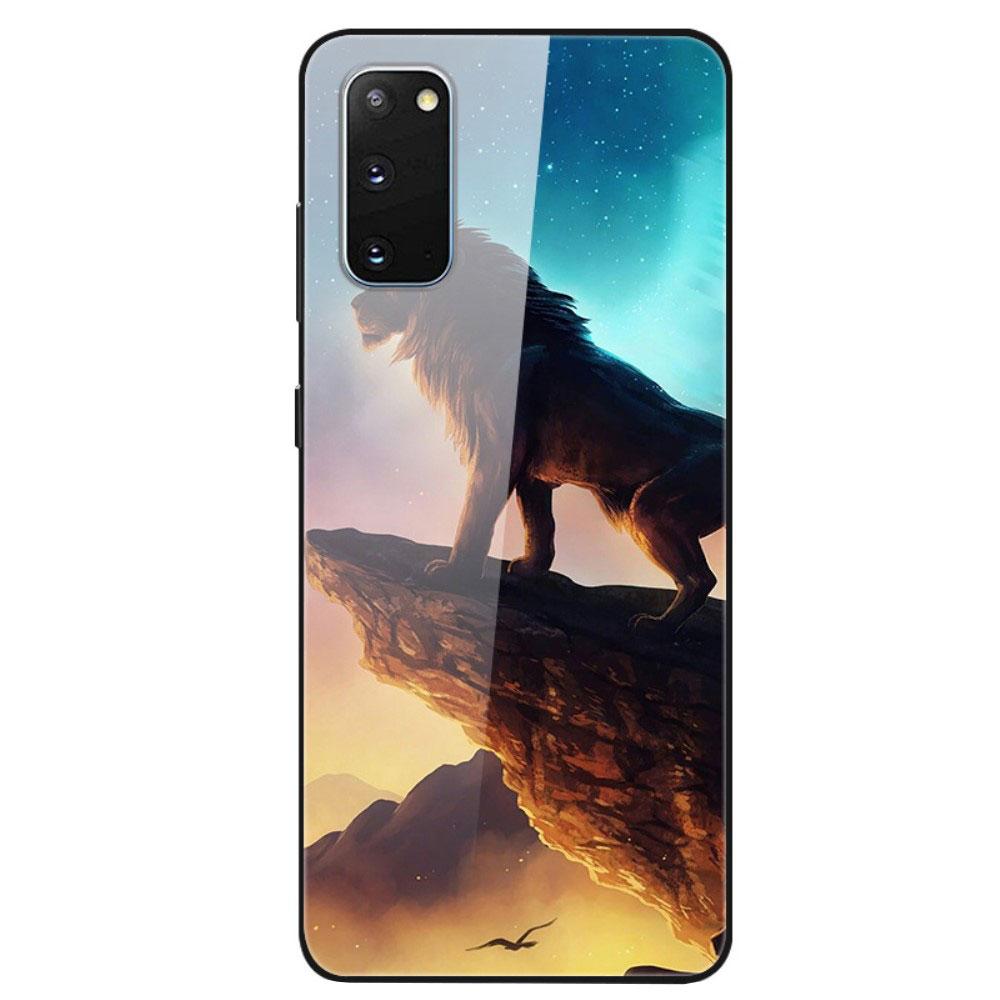 Husa Samsung Galaxy S20 model Glass Lion King, Antisoc, TPU Hybrid, Vicever Multicolor
