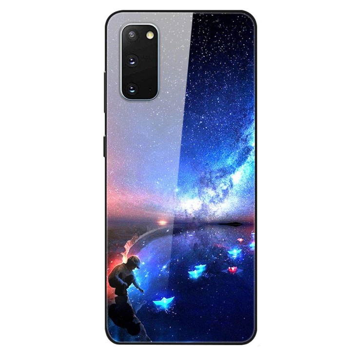 Husa compatibil cu SAMSUNG Galaxy S20 model Glass Wishing Lamps, Antisoc, TPU Hybrid, Viceversa Multicolor