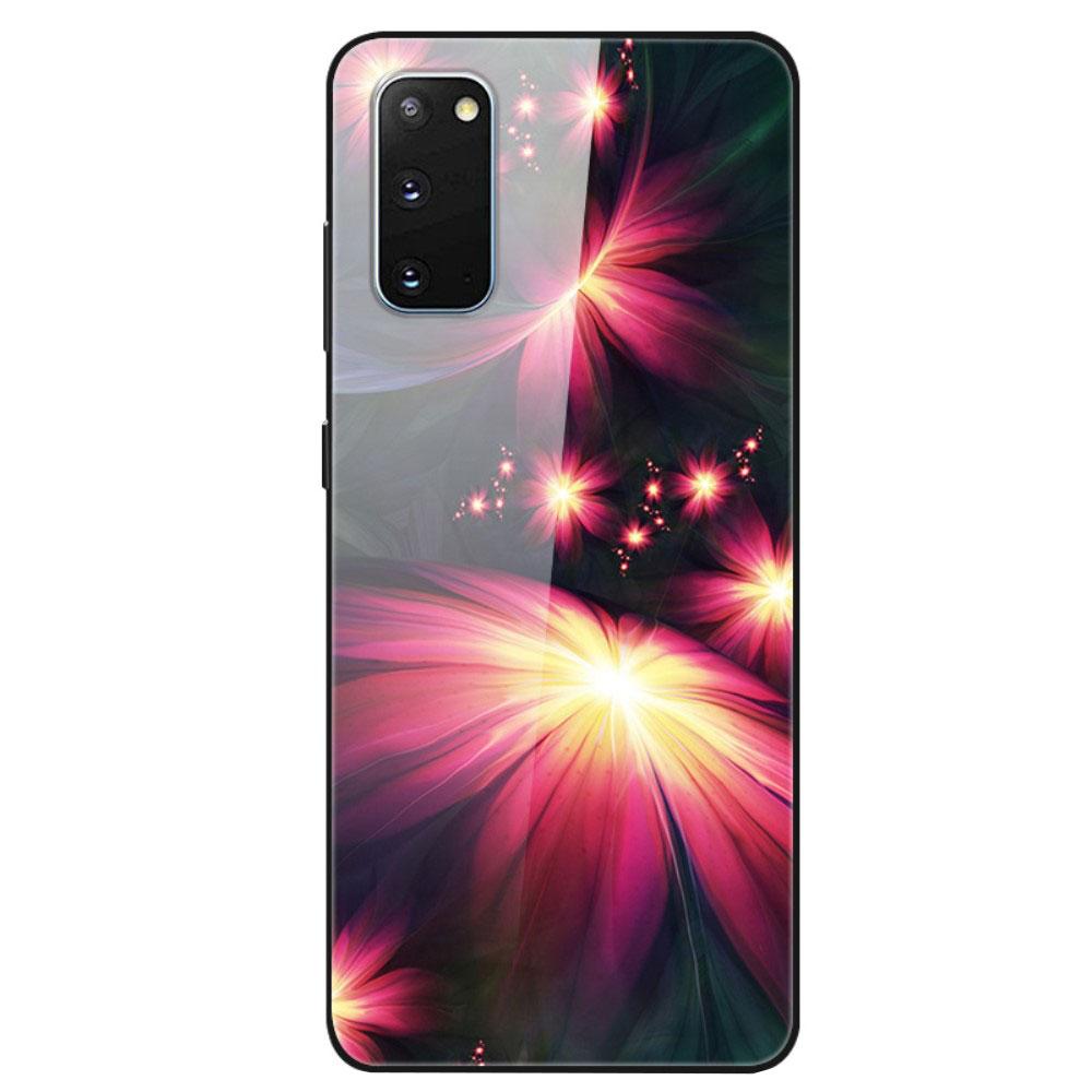 Husa Samsung Galaxy S20 model Glass Fusion Flower, Antisoc, TPU Hybrid, Viceversa Multicolor