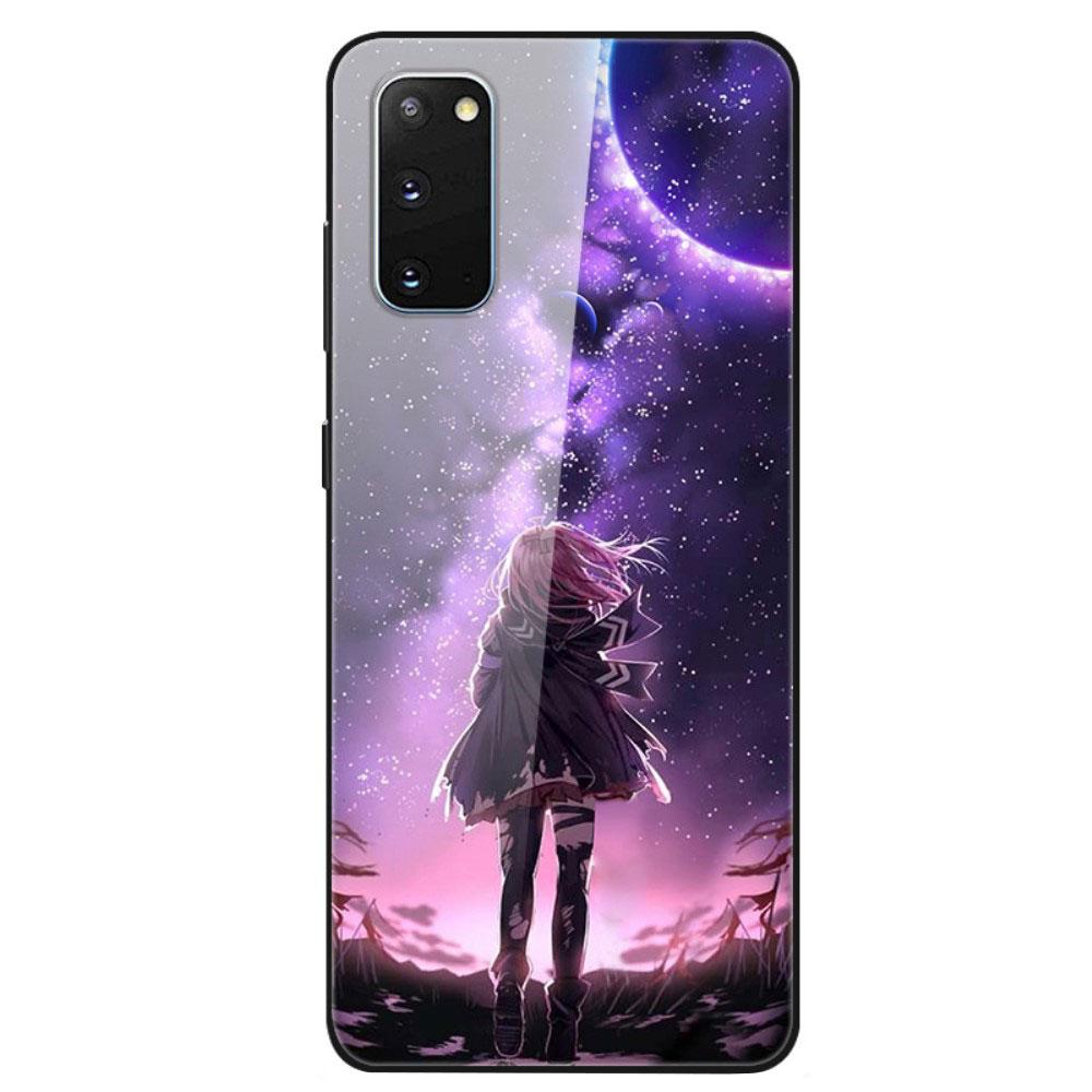 Husa Samsung Galaxy S20 model Glass Stardust, Antisoc, TPU Hybrid, Viceversa Multicolor