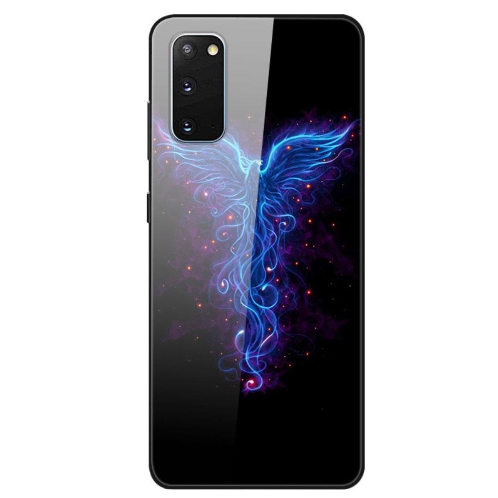 Husa Samsung Galaxy S20 model Glass Blue Phoenix, Antisoc, TPU Hybrid, Viceversa Multicolor