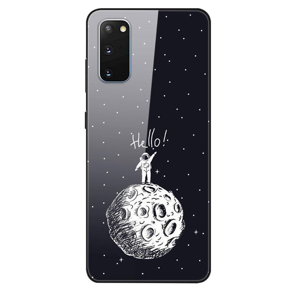 Husa Samsung Galaxy S20 model Glass Moon Walk, Antisoc, TPU Hybrid, Viceversa Multicolor