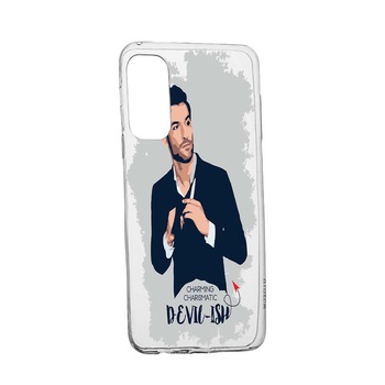 Husa Lucifer, pentru OnePlus 8T, rezistenta la uzura, anti-alunecare, 299 Husa Lucifer, pentru OnePlus 8T, rezistenta la uzura, anti-alunecare, 299