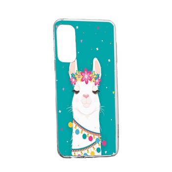 Husa Silicon Lovely Lama, Compatibila Cu Oppo Reno 5 Lite, rezistenta la uzura, anti-alunecare, 248 Husa Silicon Lovely Lama, Compatibila Cu Oppo Reno 5 Lite, rezistenta la uzura, anti-alunecare, 248