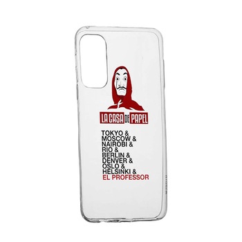 Husa Silicon La Casa de Papel, Compatibila Cu Realme GT 5G, rezistenta la uzura, anti-alunecare, 296 Husa Silicon La Casa de Papel, Compatibila Cu Realme GT 5G, rezistenta la uzura, anti-alunecare, 296