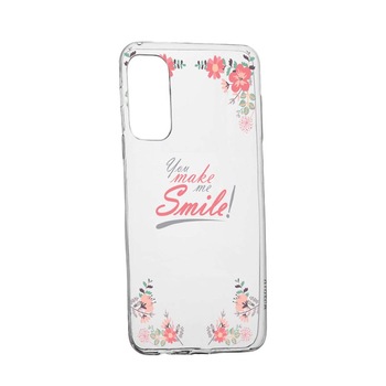 Husa pentru LG K52, Make Me Smile, rezistenta la uzura, anti-alunecare, 3 Husa pentru LG K52, Make Me Smile, rezistenta la uzura, anti-alunecare, 3