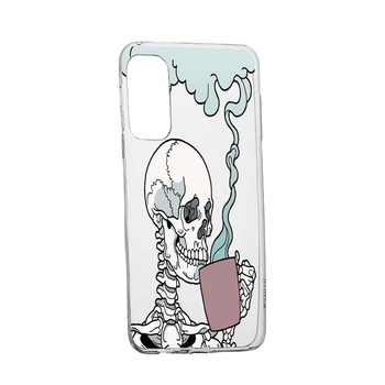 Husa Thinking Skull, pentru Samsung Galaxy M51, rezistenta la uzura, anti-alunecare, 252 Husa Thinking Skull, pentru Samsung Galaxy M51, rezistenta la uzura, anti-alunecare, 252