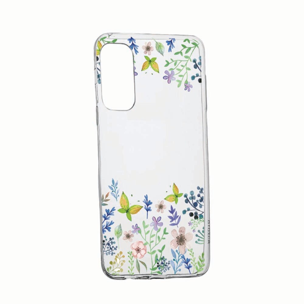 Husa Silicon Compatibila Cu LG K42, Flowers, rezistenta la uzura, anti-alunecare, 95