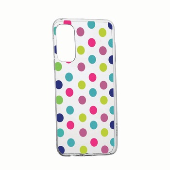 Husa Silicon Compatibila Cu Realme GT 5G, Dots Color, rezistenta la uzura, anti-alunecare, 61 Husa Silicon Compatibila Cu Realme GT 5G, Dots Color, rezistenta la uzura, anti-alunecare, 61