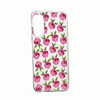 Husa Silicon Compatibila Cu Samsung Galaxy A03s, Rose, rezistenta la uzura, anti-alunecare, 107 Husa Silicon Compatibila Cu Samsung Galaxy A03s, Rose, rezistenta la uzura, anti-alunecare, 107