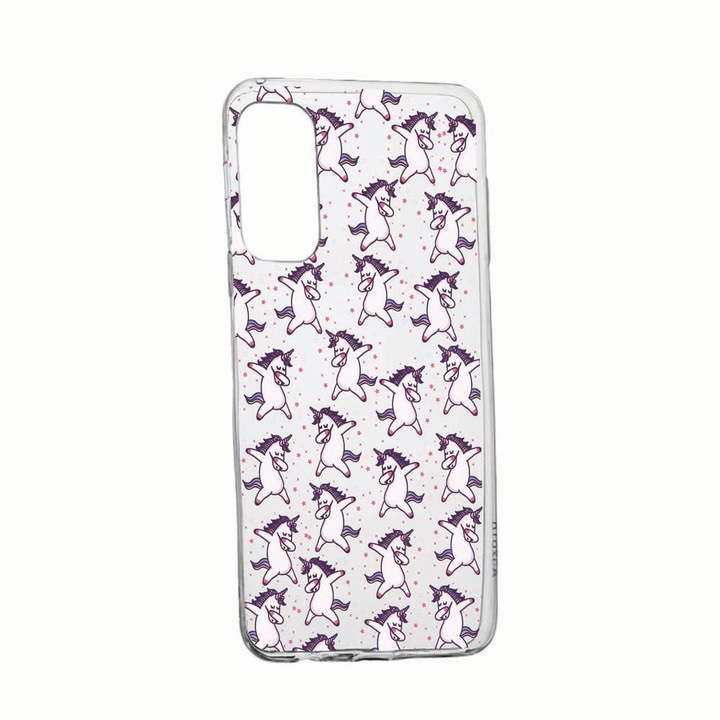 Силиконов капак, съвместим с Vivo X60 Pro, Unicorn, устойчив на износване, противоплъзгащ се, 73