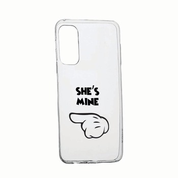 Husa Silicon Compatibila Cu Samsung Galaxy A03s, She's Mine, rezistenta la uzura, anti-alunecare, 106 Husa Silicon Compatibila Cu Samsung Galaxy A03s, She's Mine, rezistenta la uzura, anti-alunecare, 106