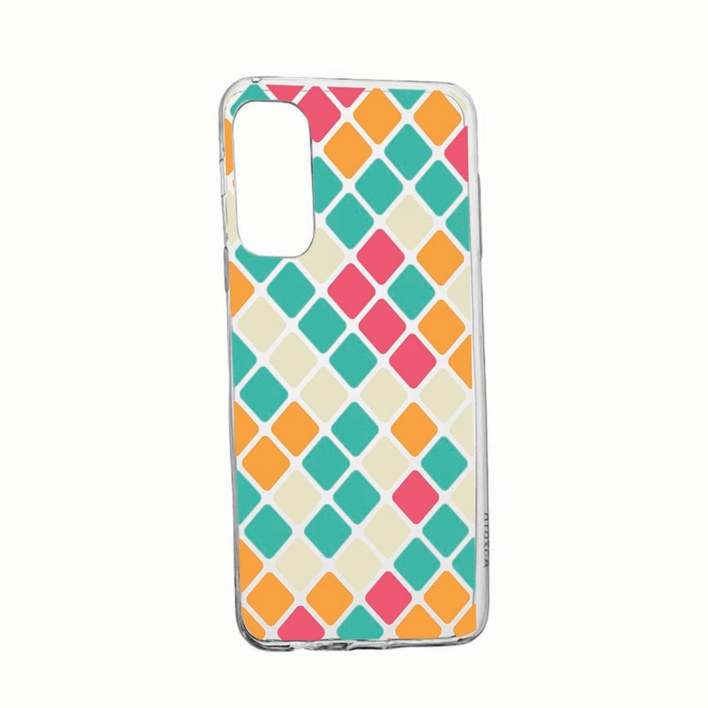 Husa Silicon Compatibila Cu Samsung Galaxy S21, Mozaic, rezistenta la uzura, anti-alunecare, 123