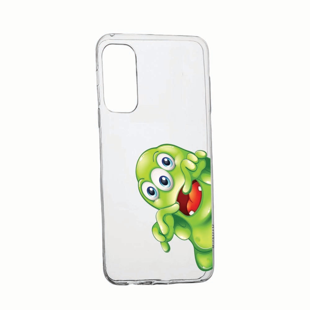 Husa Silicon Compatibila Cu OnePlus 9R, Green Monster, rezistenta la uzura, anti-alunecare, 60