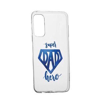 Husa Silicon Compatibila Cu Xiaomi Poco F3 / Poco F3 Pro, rezistenta la uzura, anti-alunecare, Superhero Dad, 182 Husa Silicon Compatibila Cu Xiaomi Poco F3 / Poco F3 Pro, rezistenta la uzura, anti-alunecare, Superhero Dad, 182