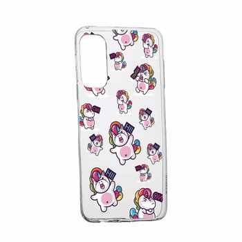 Husa pentru Motorola Moto G9 Plus, Fat Unicorn, rezistenta la uzura, anti-alunecare, 80 Husa pentru Motorola Moto G9 Plus, Fat Unicorn, rezistenta la uzura, anti-alunecare, 80