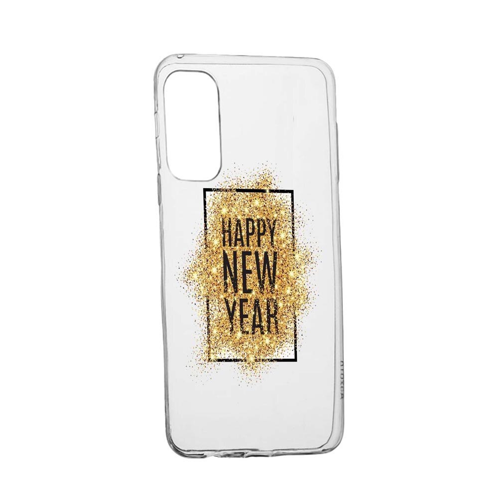 Husa Silicon Happy New Year, Compatibila Cu Xiaomi Poco M3 Pro 5G / 4G, rezistenta la uzura, anti-alunecare, 355