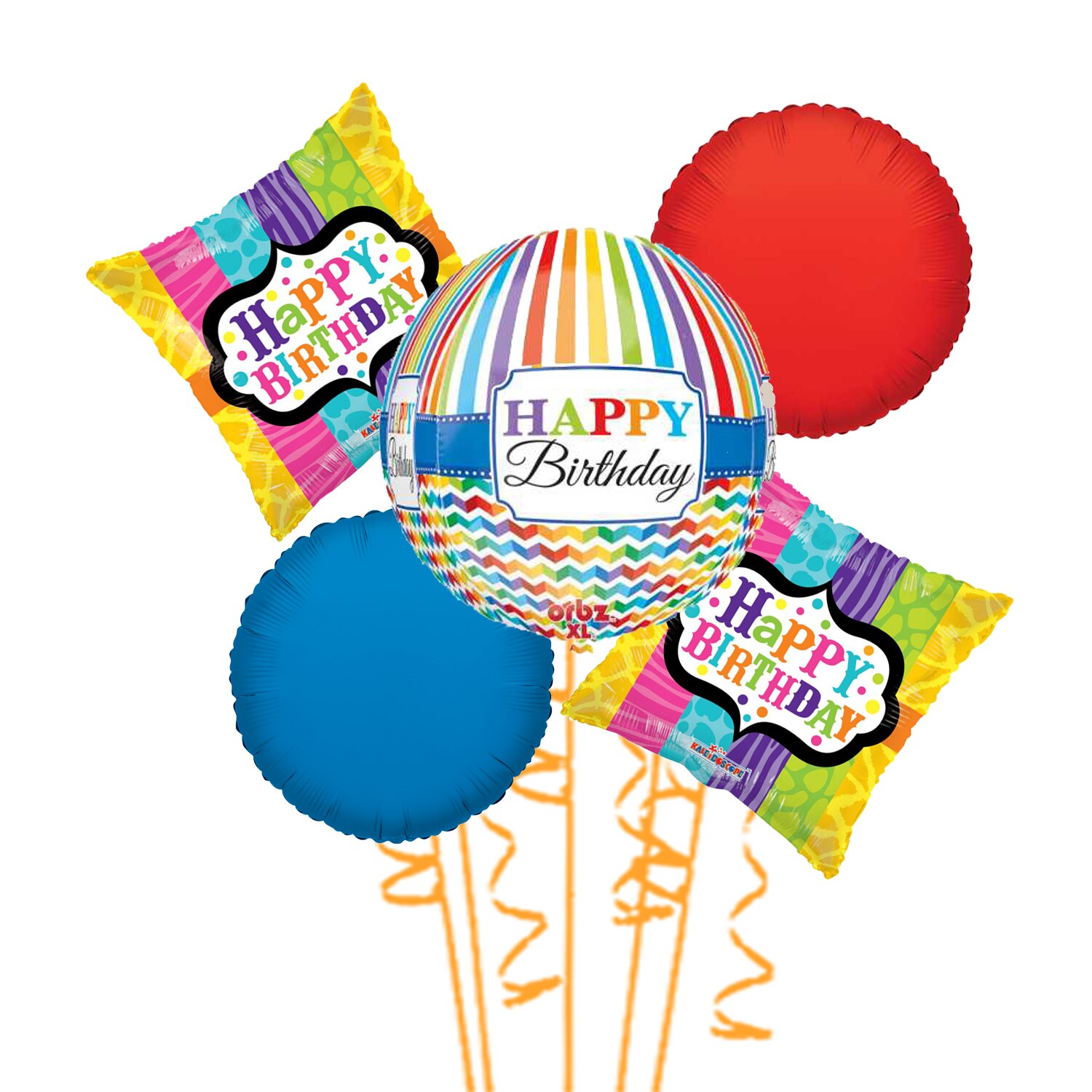 Buchet 5 baloane folie Aniversare, 2020204