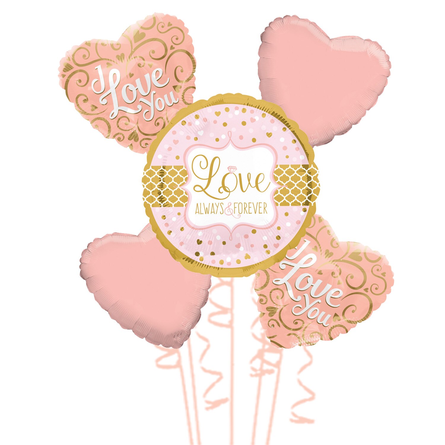 Buchet 5 baloane folie Love, 2020210