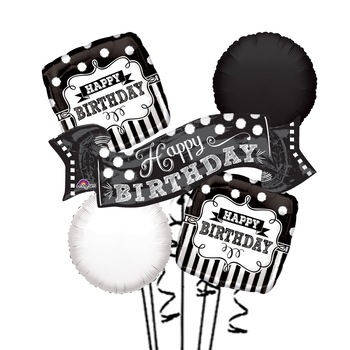 Buchet 5 baloane folie Aniversare, 2020206 Buchet 5 baloane folie Aniversare, 2020206