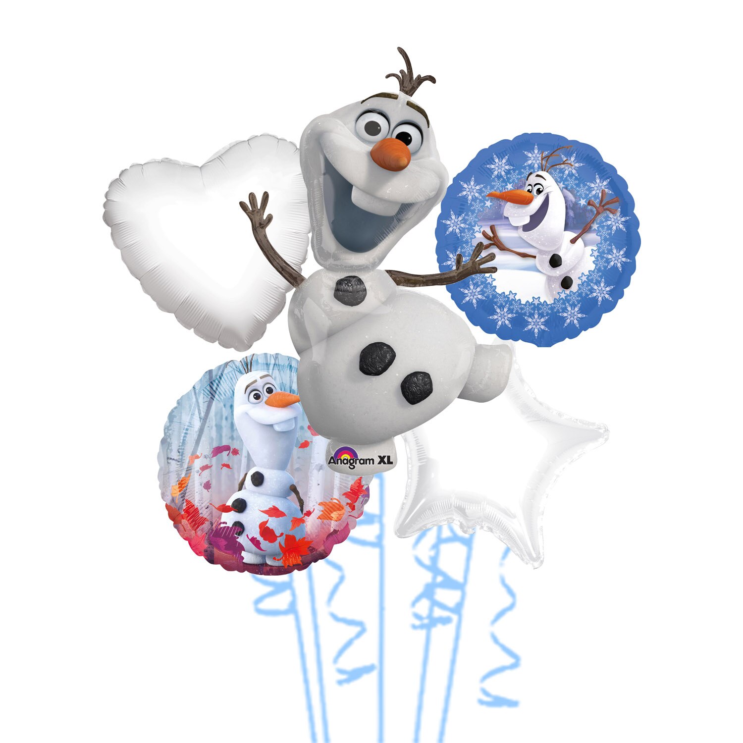 Buchet 5 Baloane Folie Tematica Frozen Olaf 2020230 Emag Ro