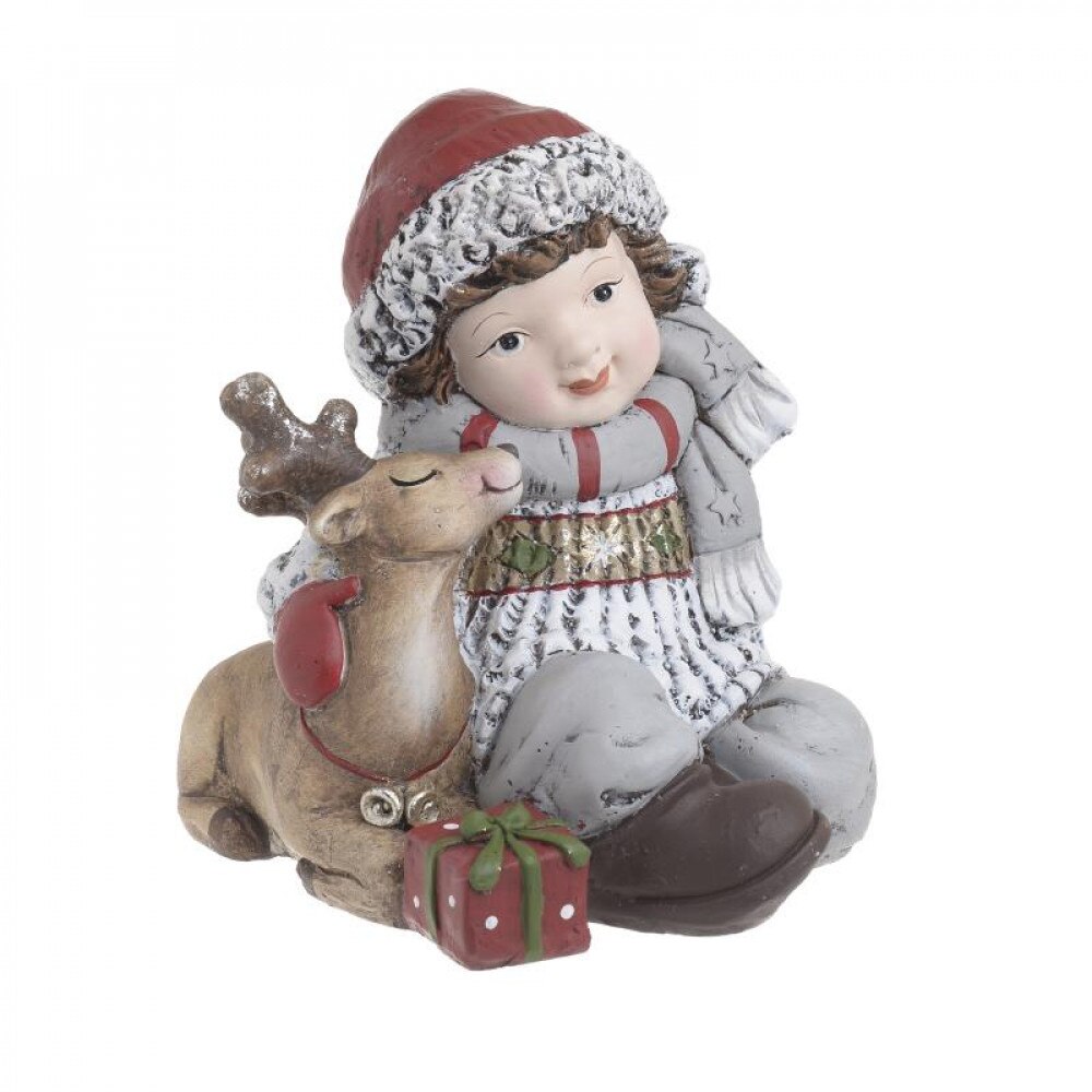 Decoratiune Craciun Fetita Zapezii, 23x21x24