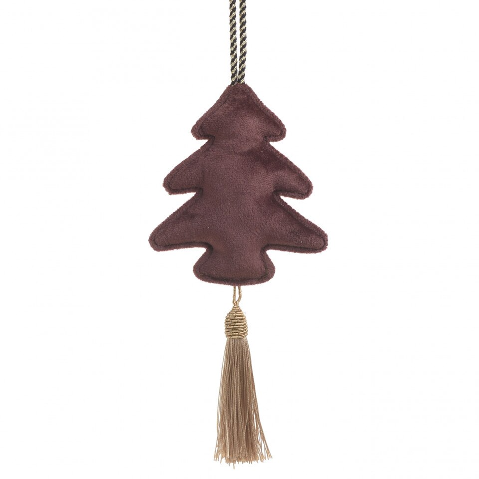 Ornament textil in forma de brad, 11x13