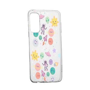 Husa Silicon Universe, Planets UFO, Compatibila Cu Samsung Galaxy A03s, rezistenta la uzura, anti-alunecare, 473 Husa Silicon Universe, Planets UFO, Compatibila Cu Samsung Galaxy A03s, rezistenta la uzura, anti-alunecare, 473