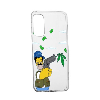 Husa Narcos Simpson, Movie pentru Samsung Galaxy A52 5G, rezistenta la uzura, anti-alunecare, din silicon Premium, 441 Husa Narcos Simpson, Movie pentru Samsung Galaxy A52 5G, rezistenta la uzura, anti-alunecare, din silicon Premium, 441