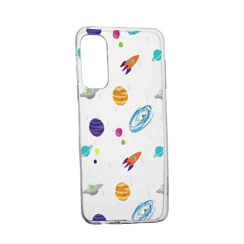 Husa Silicon Universe, Planets, Compatibila Cu Samsung Galaxy S21, rezistenta la uzura, anti-alunecare, 466