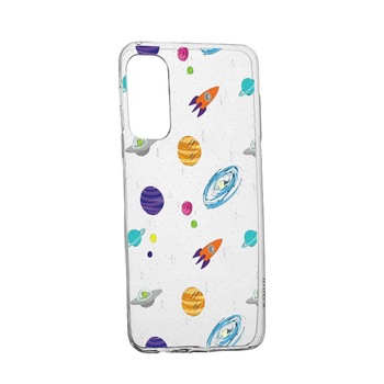 Husa Silicon Universe, Planets, Compatibila Cu OnePlus 9 Pro, rezistenta la uzura, anti-alunecare, 466 Husa Silicon Universe, Planets, Compatibila Cu OnePlus 9 Pro, rezistenta la uzura, anti-alunecare, 466