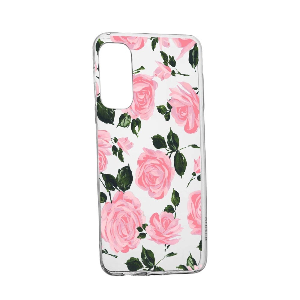 Husa Silicon Rose, Pastel colors, Compatibila Cu OnePlus 9R, rezistenta la uzura, anti-alunecare, 514
