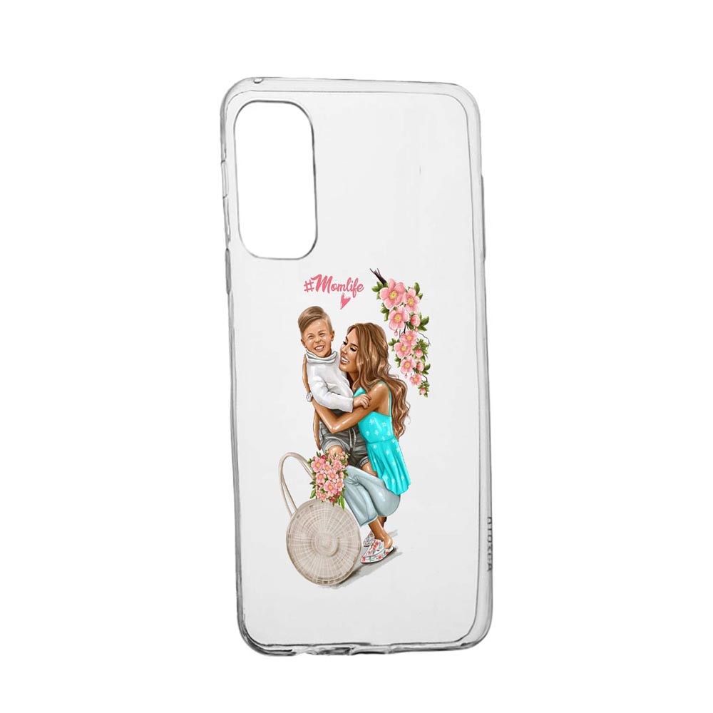 Husa Silicon Mom Life, Compatibila Cu Oppo Reno 5 Lite, rezistenta la uzura, anti-alunecare, 559