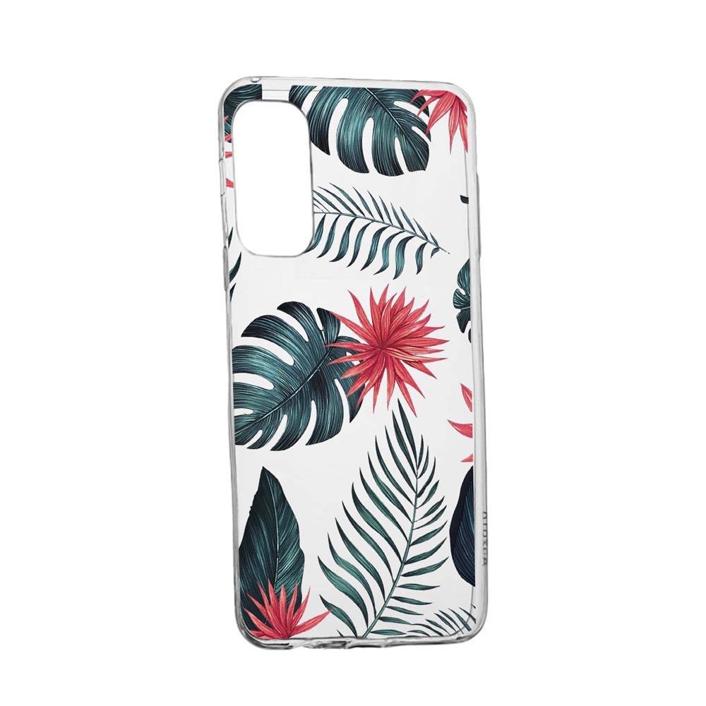 Husa Silicon Tropical Flowers, Compatibila Cu Samsung Galaxy S20 FE / Galaxy S20 FE 5G, rezistenta la uzura, anti-alunecare, 497