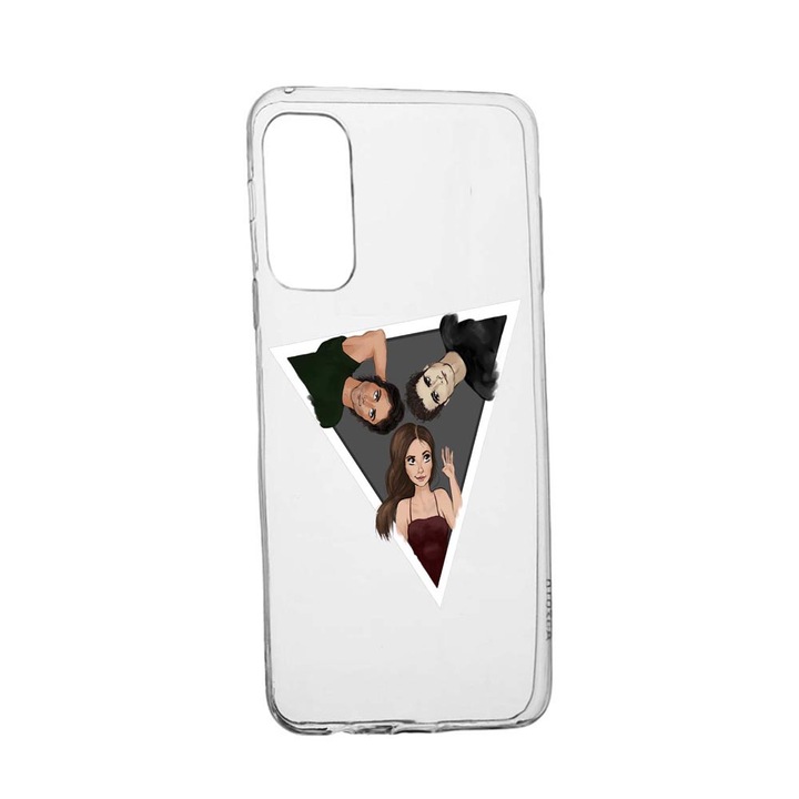 Капак за филм Дневниците на вампира за Oppo Reno 4 5G Устойчив на износване противоплъзгащ се първокласен силикон 577