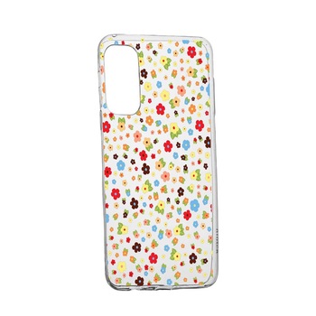 Husa Happy Flowers, pentru LG K52, rezistenta la uzura, anti-alunecare, din silicon Premium, 501 Husa Happy Flowers, pentru LG K52, rezistenta la uzura, anti-alunecare, din silicon Premium, 501