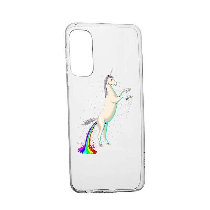 Husa Silicon Unicorn, Compatibila Cu Samsung Galaxy A72, rezistenta la uzura, anti-alunecare, 529